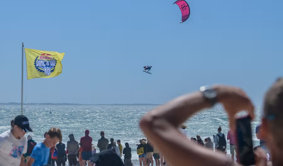 Kitesurfers during Red Bull King of the Air Event